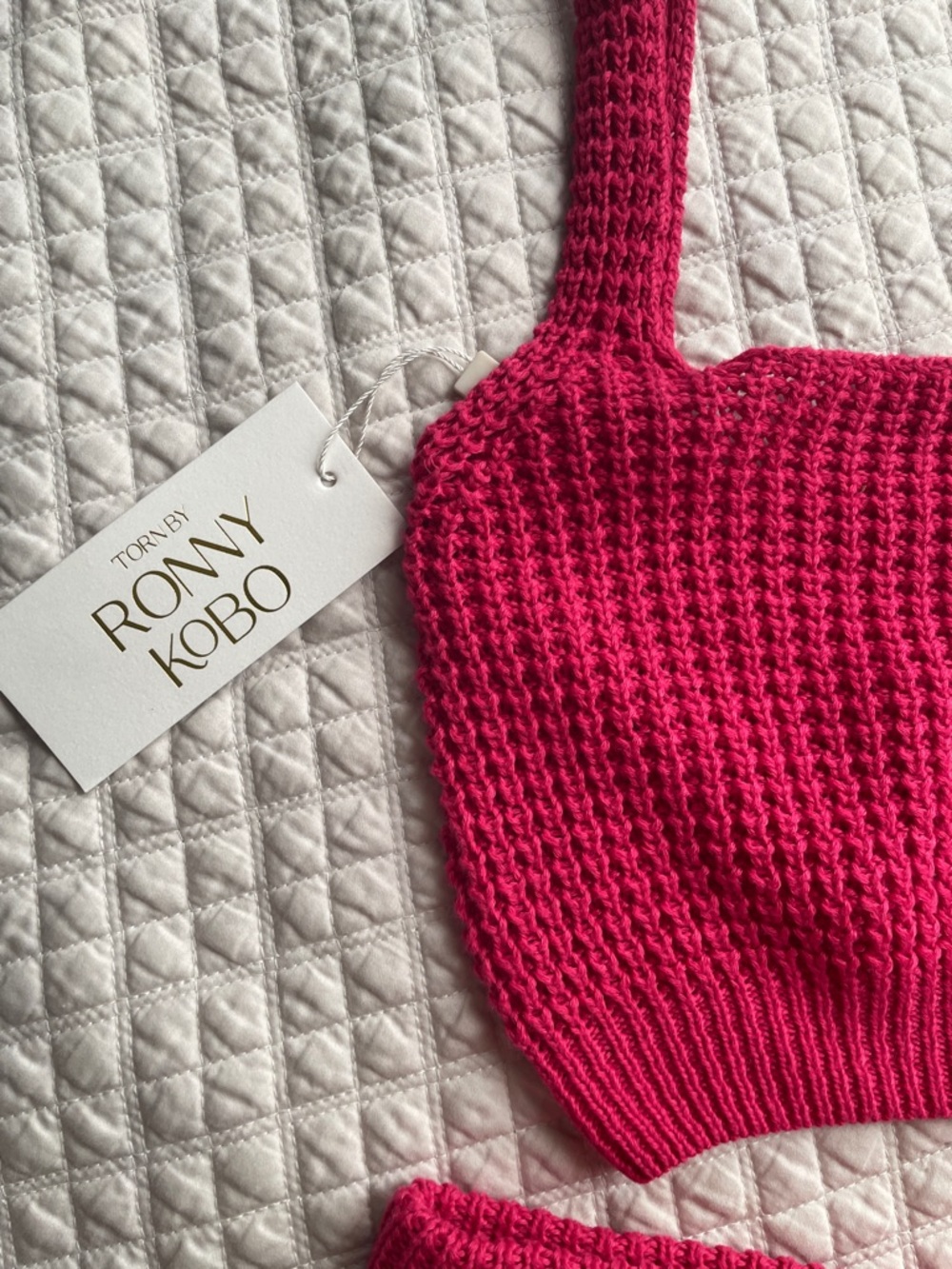 Torn by Ronny Kobo Fuchsia Knit Maxi two piece - Picture 4 of 4
